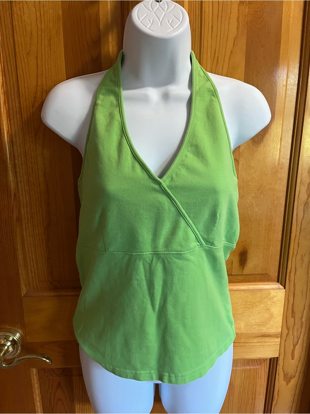St. John's Bay Lime Green Halter Wrap Tank Top